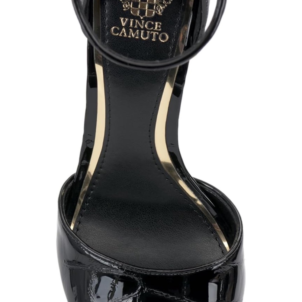 Vince Camuto Glossy Black Heels - Picture 3 of 5